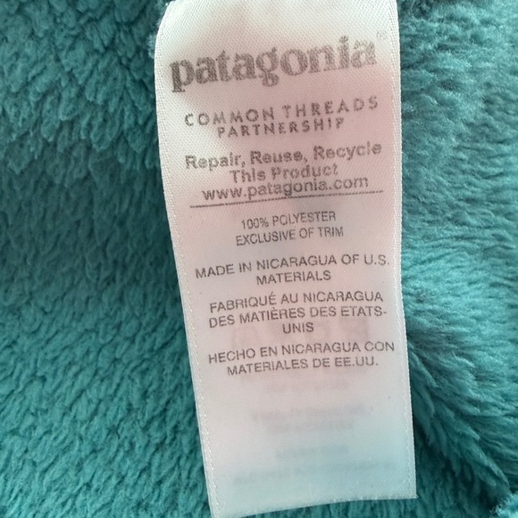 Patagonia teal snap t fleece Women's size medium - Picture 6 of 6